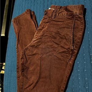 Burgundy Slim Fit Pants